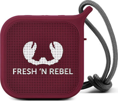 Fresh 'n Rebel Rockbox Pebble Ηχείο Bluetooth 5W με Διάρκεια Μπαταρίας έως 5 ώρες Κόκκινο