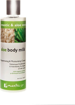 Mastic Spa Aloe Body Milk Moisturizing Lotion Restoring with Aloe Vera 250ml