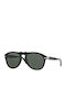 Persol Unisex Γυαλιά Ηλίου με Μαύρο Κοκκάλινο Σκελετό και Πράσινο Φακό PO0649S 95/31