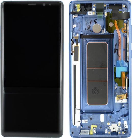 Samsung O ecran cu Mecanism Tactil și Cadru pentru Galaxy Note 8 (Albastru)