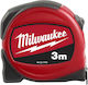 Milwaukee Slim Line Maßband mit automatischem Rücklauf und Magnet 16mm x 3m