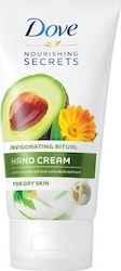 Dove Nourishing Secrets Moisturizing Hand Cream Avocndo Oil & Calentula Extract Invigorating Ritual 75ml