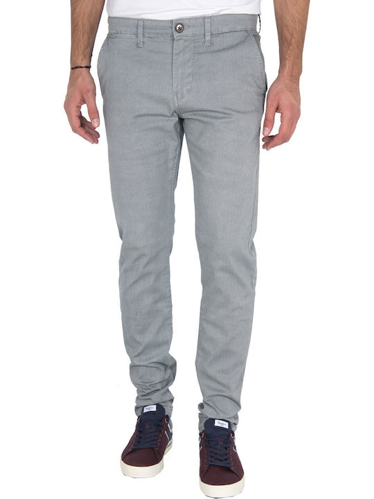 Charly Minimal Pantaloni Chino cu Croială Slim Gri