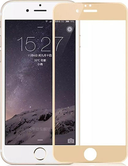 Full Face Tempered Glass Gold (iPhone 6 / 6S Plus)