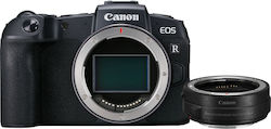 Canon Mirrorless Φωτογραφική Μηχανή EOS RP Full Frame Body + EF-EOS R Adapter Black