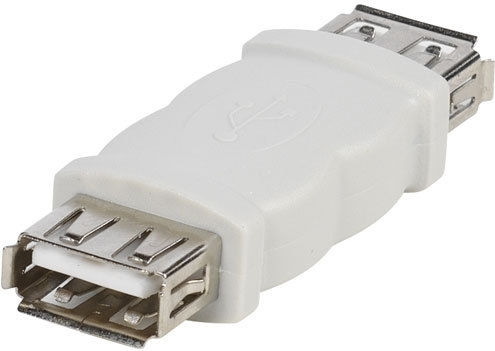 Vivanco Convertor USB-A feminin în USB-A feminin Alb 1buc 45262