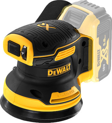 Dewalt -XJ Solo Battery Powered Eccentric Sander 125mm Battery 18V with Speed Control and with Suction System