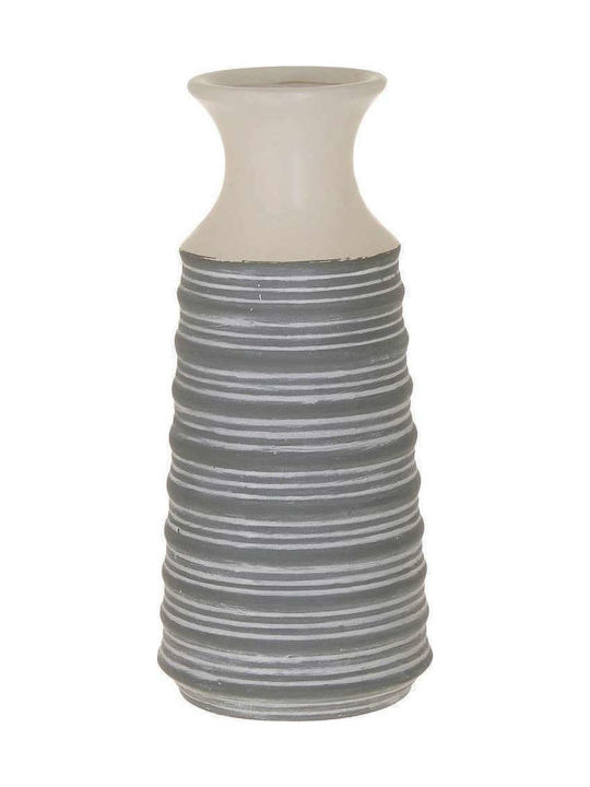 Inart Ceramic Vase 13.5x13.5x30cm