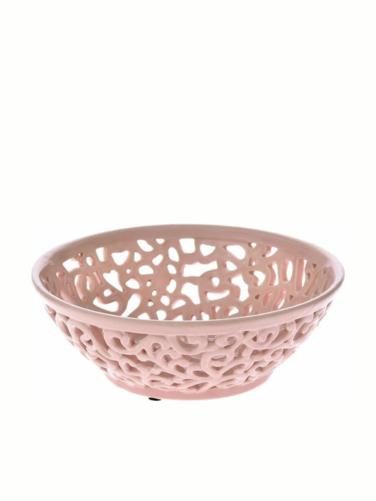 Iliadis Ceramic Decorative Platter Pink 27x27cm 65456