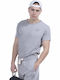 Body Action Men's Athletic T-shirt Short Sleeve Light Grey Melange