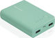 RealPower PB-10k Power Bank 10000mAh with 2 USB-A Ports Turquoise