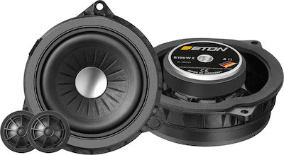 Eton Set Auto-Lautsprecher B100 W2 Autolautsprecher 4" mit 50W RMS (4 Weg)