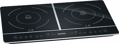 Severin DK 1031 Countertop Burner Induktion Double Schwarz