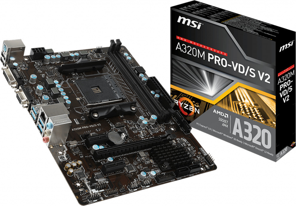 Материнская плата msi a320m pro vd s v2 совместимость