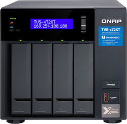 QNap TVS-472XT-PT-4G NAS με 4 θέσεις για HDD/M.2/SSD