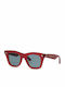 Celine Damentaschen Sonnenbrillen mit Roter Horn umrandeter Rahmen und Roter Farbe Gläser CL40057I 66V