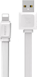 Remax Flat USB to Lightning Cable Λευκό 1m (Fas...