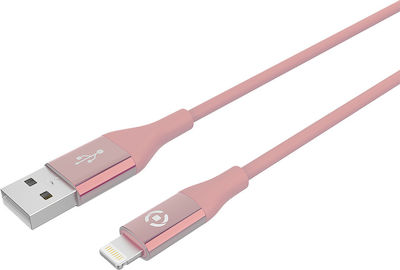 Celly Regular USB to Lightning Cable Ροζ 1.5m (Feeling)