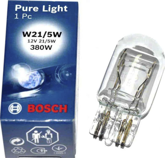Bosch Lampen Auto W21/5W Pure Light W21/5W 12V 21W 1Stück
