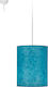 Starlight Pendant Light Turquoise with Socket E14, E.14 22x28x28cm