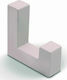 Conset Wall Hanger C1089 Metal White 4x1.2x4cm
