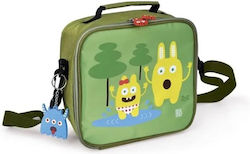 Iris Barcelona Barcelona Snack Rico Monsters Isothermal Shoulder Lunch Bag 3.3lt Green L18 x W8 x H22cm