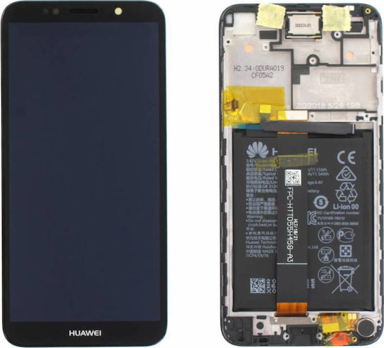 Huawei Οθόνη με Μηχανισμό Αφής και Πλαίσιο για Huawei Y5 2018/Honor 7S (Μαύρο)