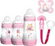 Mam Welcome To The World Gift Set Gegen Koliken 260ml für 0+, 0+ m, Monate 5Stück Pink Γατούλες