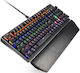 Omega Varr Gaming Μηχανικό Πληκτρολόγιο με Jixian Blue διακόπτες και RGB φωτισμό (Αγγλικό US)