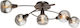 Globo Lighting Спот с 5 Светлини и с Цокъл E14 в Бронзов Цвят