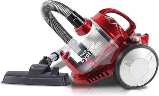 Turbotronic TT-CV07 Прахосмукачка 900W С контейнер 2.5лт Червена
