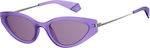 Polaroid Women's Sunglasses with Purple Frame and Purple Polarized Lens PLD4074/S 789KL