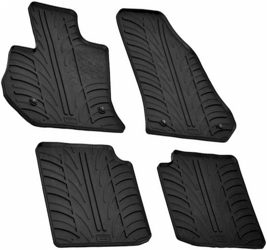 Lampa Set of Front and Rear Mats 4pcs Tray Type for Fiat 500L 2017+ Black