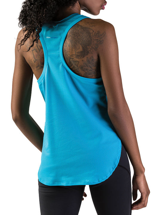 GSA Traning Tank Top 17-28027 Women's Athletic Blouse Sleeveless with V Neck Blue 17-28027-45