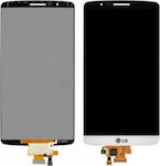 LG Mobile Phone Screen Replacement with Frame andTouch Mechanism for LG G3 (White)