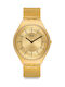 Swatch Skindoro Uhr mit Gold Metallarmband