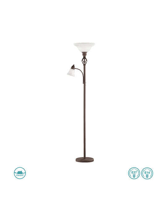 Trio Lighting Rustica Μοντέρνο Φωτιστικό Δαπέδου Υ180xΜ32.5εκ. με Ντουί για Λαμπτήρα E27 σε Λευκό Χρώμα