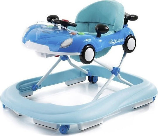 Kikka Boo Car Baby Walker with Music for 6+ Months Blue