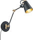 Trio Lighting Edward Single Spot with Socket E14 in Black Color