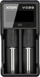 XTAR VC2S Încărcător De 2 Baterii Li-ion/Ni-Cd/Ni-MH Dimensiunea AA/AAA/18650