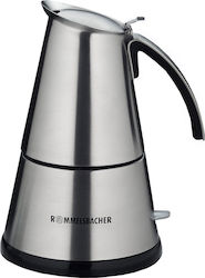 Rommelsbacher EKO 366/E Electric Stovetop Espresso Pot 6 Cups 365W Inox Argintiu