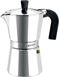 Monix M620003 Μπρίκι Espresso 3cups Inox Ασημί Monix M620003 Μπρίκι Espresso 3cups Inox Ασημί
