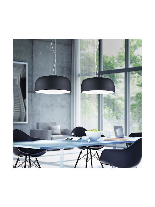 Trio Lighting Baron Lustră Negru cu pantaloni evazati cu Dulie E27 52x150cm.