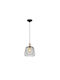 Trio Lighting Sanna Pendant Light Single-Light for Socket E27 Black