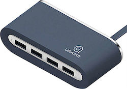 Usams SJ238 USB Hub 4 Ports (USB-A) US-SJ238 Usams SJ238 USB Hub 4 Ports (USB-A) US-SJ238