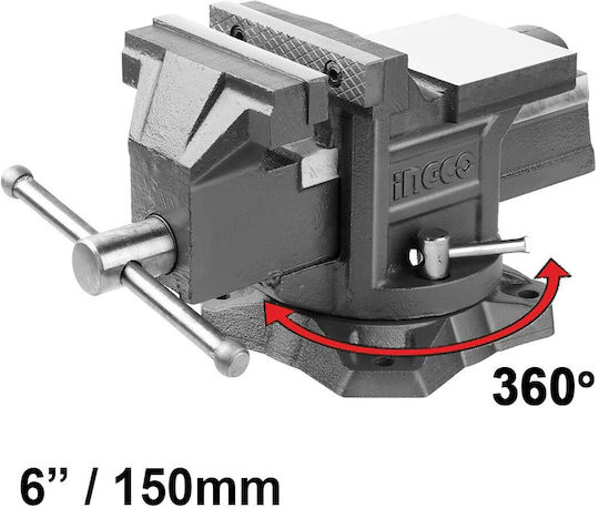 Ingco Swivel Base Vise 150mm HBV086