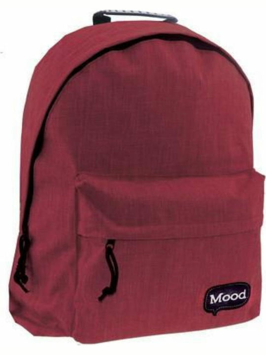 Mood Mood Sigma Bordeaux School Bag Backpack Junior High-High School in Burgundy color 20lt