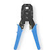 Nedis CCGP89510BU Ethernet Internet Cable Crimping Plier RJ12, RJ11, RJ45, RJ10, RJ22 with Cable Cutter (Length 180mm) 233-0570