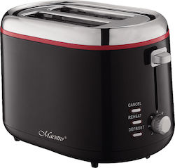 Maestro Toaster 2 Slots 850W Black