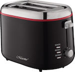 Maestro MR-705 Toaster 2 Slots 850W Black